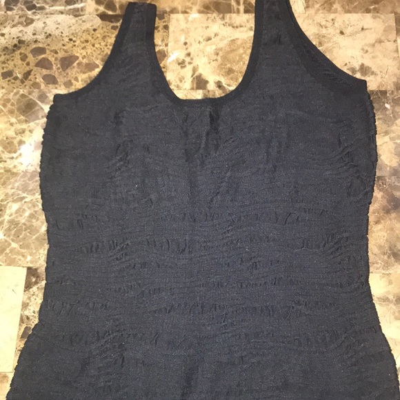 Stretch mini dress, with thick straps. - Picture 2 of 6